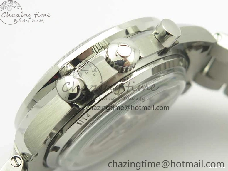 1219 WellDesigned Speedmaster Moonwatch OMF 1:1 Best Edition Black Dial SS Hand on SS Bracelet A 8043